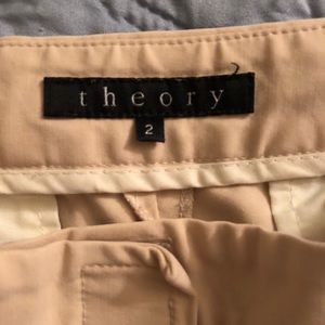 Theory Size 2 Cropped Khaki Dress Pants